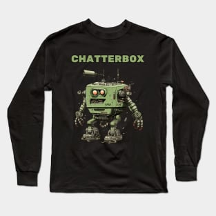 Futuristic Funny Robots  Chatterbox Long Sleeve T-Shirt